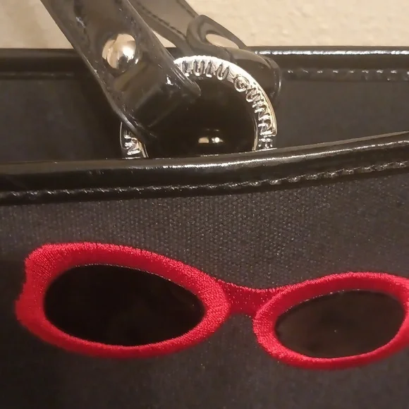 Lulu Guinness Black handbag with shades - Picture 4 of 16